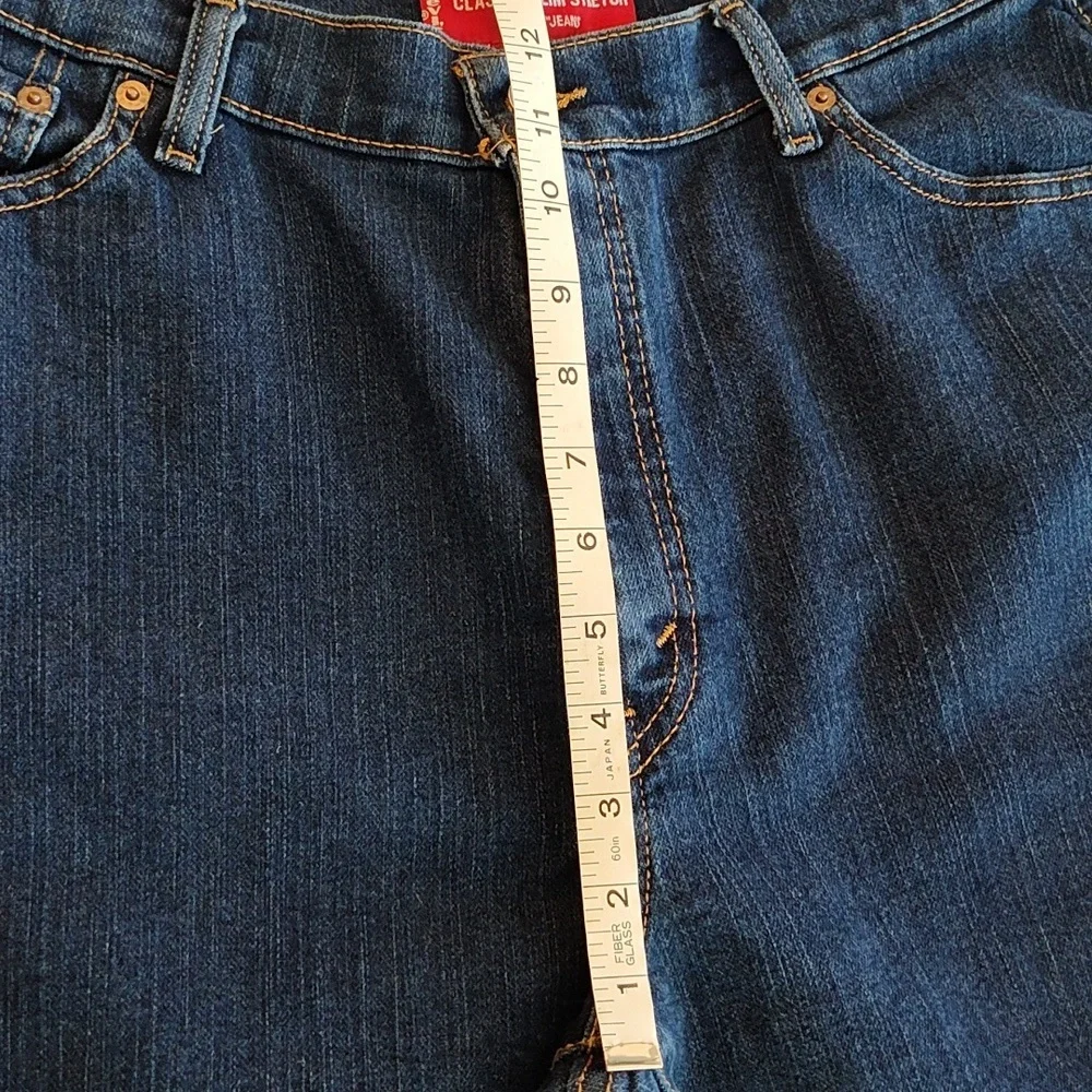 Levi's Classic Slim Tapered Stretch 512 Jeans Size 16S Dark Wash Casual Western - Picture 12 of 13